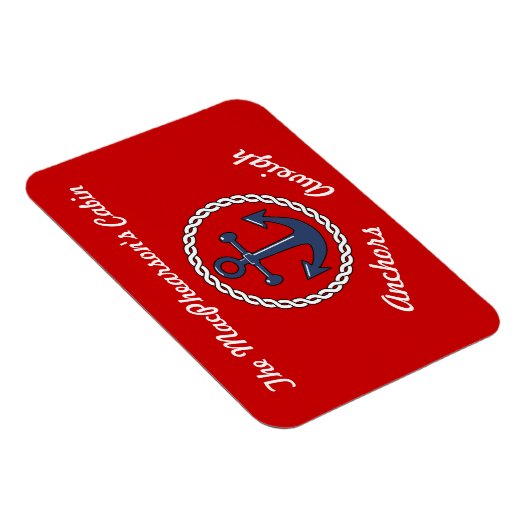 Rode Ankers wegen Stateroom Deur Marker Magneet (Rechterzijde)