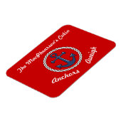 Rode Ankers wegen Stateroom Deur Marker Magneet (Linkerzijde)