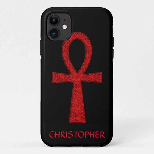 Rode Ankh iPhone 5 Hoesje (Achterkant)
