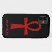 Rode Ankh iPhone 5 Hoesje (Achterkant (horizontaal))