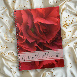 Rode annatie Floral Wedding Notitieboek