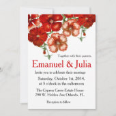 Rode annatie-uitnodiging kaart (Voorkant)