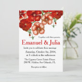 Rode annatie-uitnodiging kaart (Staand voorkant)