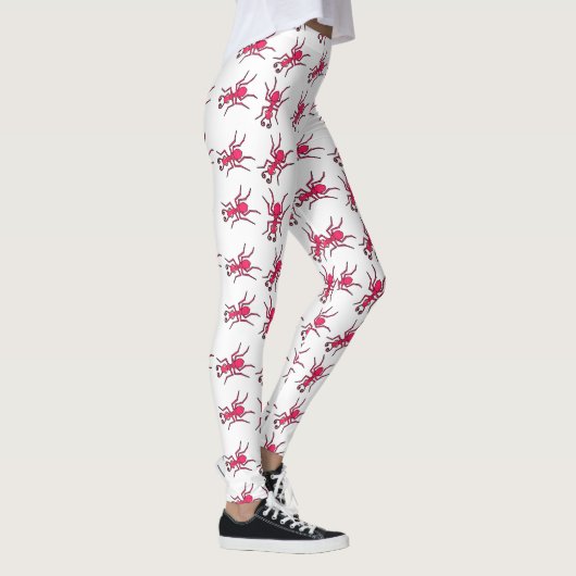 Rode anten op witte Leggings (Rechts)