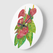 Rode Anthurium bloemen Grote Klok (Hoek)