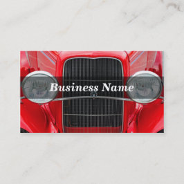Rode Antiek auto Visitekaartje