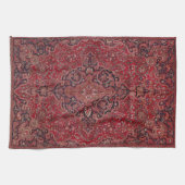 Rode Antiek tapijt Theedoek (Horizontaal)