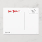 Rode Appaloosa met Santa Hat Feestdagenkaart (Achterkant)