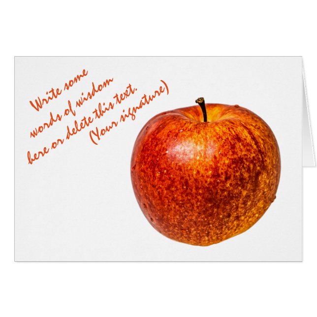 Rode appel (Voorkant Horizontaal)