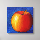 Rode appel - Afdruk van doek met stille levensduur Canvas Afdruk (Voorkant)