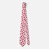 Rode appel aquarelpatroon halsdoek stropdas (Voorkant)