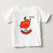 Rode appel baby bodysuit (Voorkant)