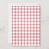 Rode appel baby shower appel van onze ogen kaart (Achterkant)
