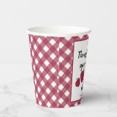 Rode appel baby shower papieren bekers (Rechts)