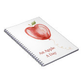 Rode Appel Ballon Notitieboek (Rechterzijde)
