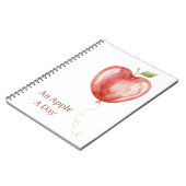 Rode Appel Ballon Notitieboek (Linkerzijde)