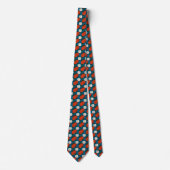 Rode appel blauw stropdas (Voorkant)