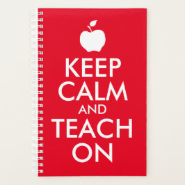 Rode appel Blijf kalm en leer aan Planner