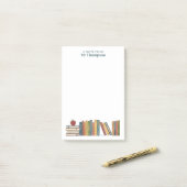 Rode Appel Boekenplank Persoonlijke Leerkracht Post-it® Notes (Op bureau)