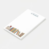 Rode Appel Boekenplank Persoonlijke Leerkracht Post-it® Notes (Schuin)