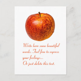 Rode appel briefkaart