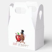 Rode Appel Bruidsdouche Bedankdoosjes (Geopend)