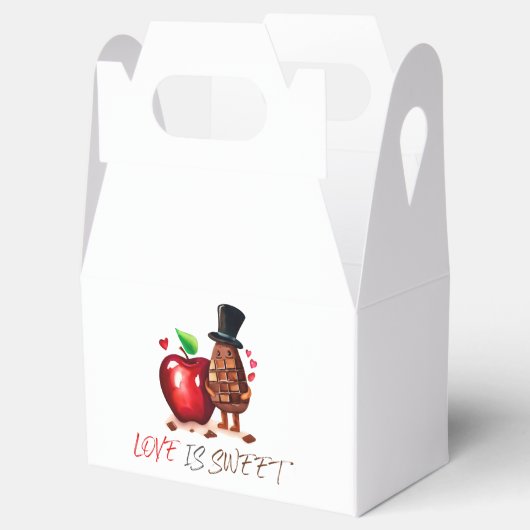 Rode Appel Bruidsfeest Bedankdoosjes (Geopend)