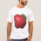 Rode Appel Design Vers Fruit T-shirt (Voorkant)