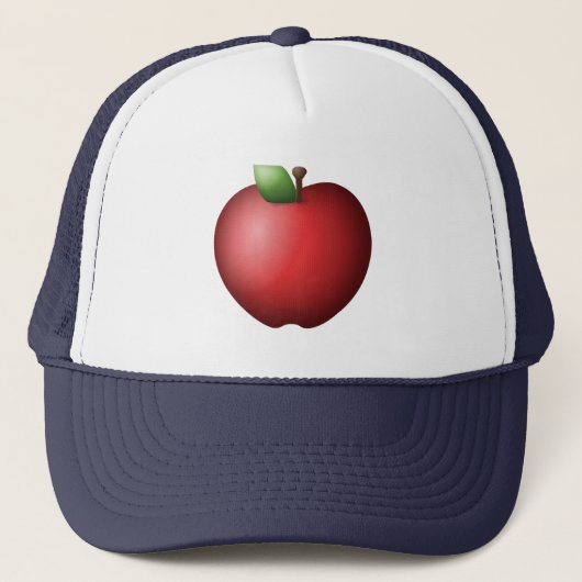 Rode appel - Emoji Trucker Pet (Voorkant)