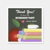 Rode appel en krijt | Gepensioneerde leraar Servet (Voorkant)