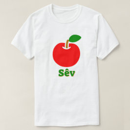 Rode appel en sêv t-shirt