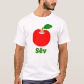 Rode appel en sêv t-shirt (Voorkant)