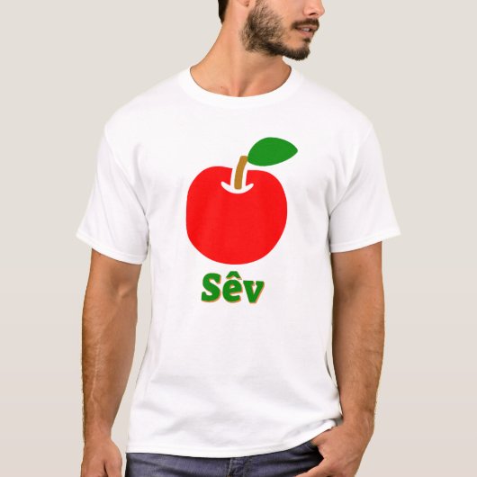 Rode appel en sêv t-shirt (Voorkant)