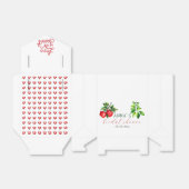 Rode appel en wit Vrijgezellenfeest Bedankdoosjes (Uitgevouwen)