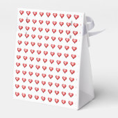 Rode appel en wit Vrijgezellenfeest Bedankdoosjes (Achterkant)