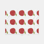 rode appel fleece deken (Voorkant (Horizontaal))