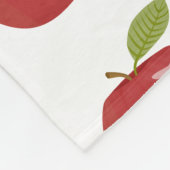 rode appel fleece deken (Hoek)