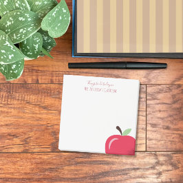 Rode appel gedeelte leraar kleine Post-It-notities Post-it® Notes