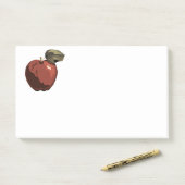 Rode appel illustratie post-it® notes (Op bureau)