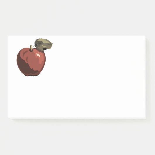 Rode appel illustratie post-it® notes (Voorkant)