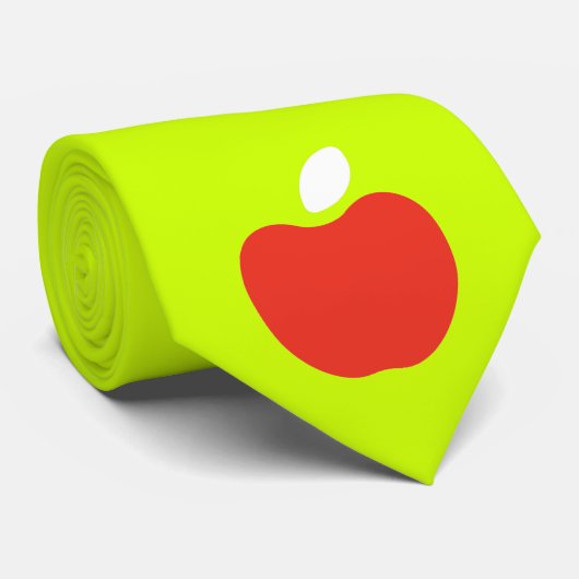rode appel in neon gele das (Opgerold)