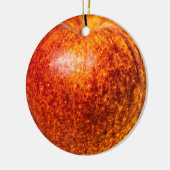 Rode appel keramisch ornament (Links)