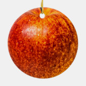 Rode appel keramisch ornament (Achterkant)