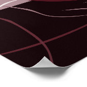 Rode appel keuken wanddecoratie poster (Hoek)