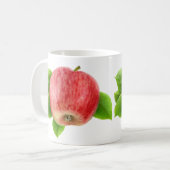 Rode appel koffiemok (Voorkant links)