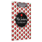 rode appel leraar bedankt je pensionering Nursery Klembord (Rechts)