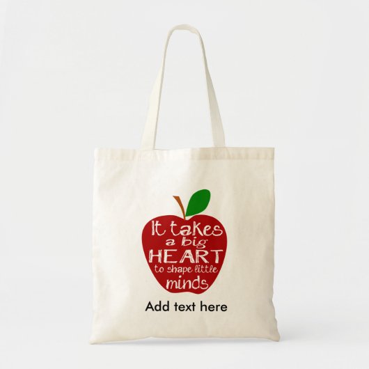 rode appel leraar bedankt je pensionering Nursery Tote Bag (Voorkant)