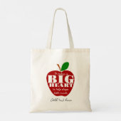 rode appel leraar bedankt je pensionering Nursery Tote Bag (Achterkant)