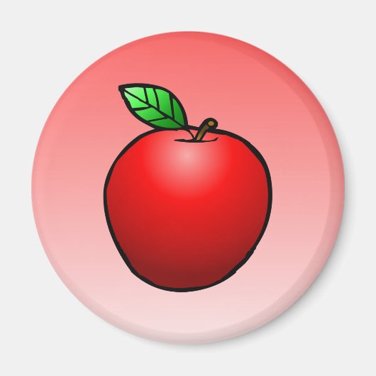 Rode appel magneet (Voorkant)