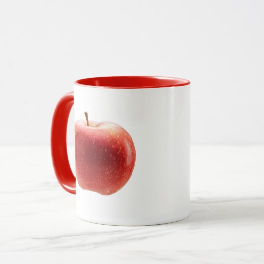 Rode appel mok (Voorkant links)